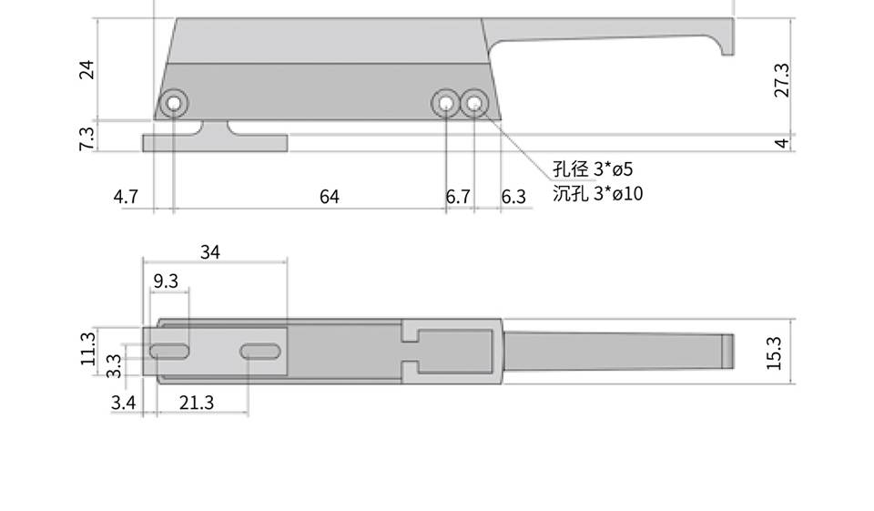 冰柜搭扣_冰柜搭扣锁生产厂家_冰柜锁把手5771-240K