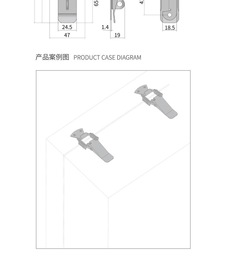 弹簧搭扣_弹簧迫紧式搭扣_外置弹簧式搭扣5507-94K