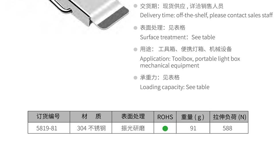 异形搭扣_机电箱锁扣_工具箱搭扣锁5819-81